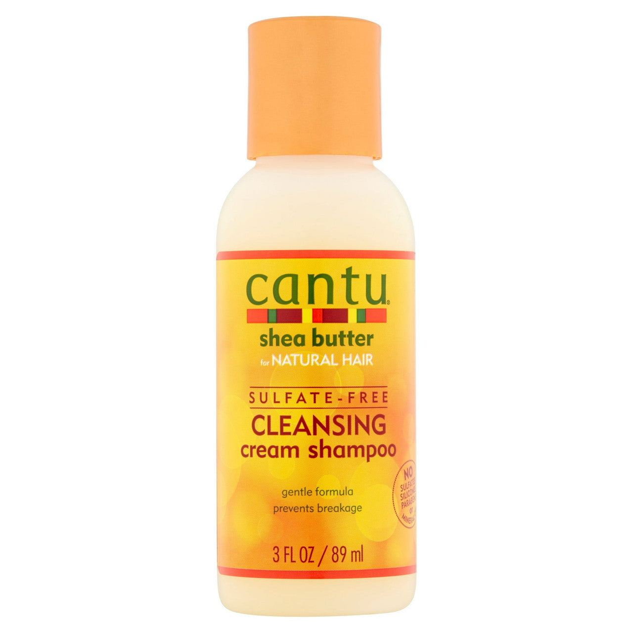 Cantu Shea Butter Cleansing Cream Shampoo Natural Hair No Breakage, Travel size, 3 Oz